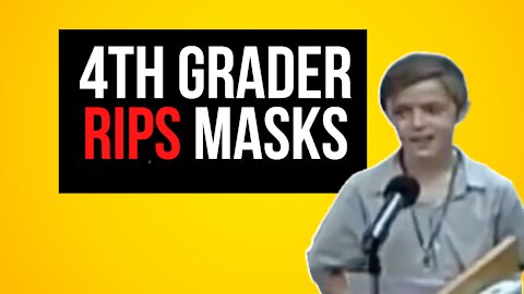 10 Year Old RIPS Mask Mandates At Emergency School Board Meeting