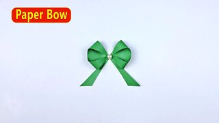 How to Make a Paper Bow - Easy Paper Crafts