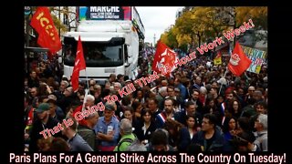 Thousands Of People Take To The Streets In Paris To Protest Soaring Inflation!