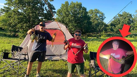 Summer Camping and NIGHT FISHING (Catch N Cook)