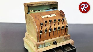 DIY vintage toy cash register restoration