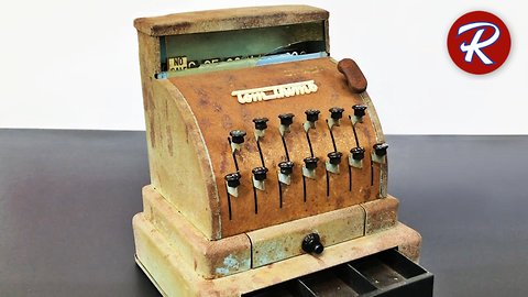 DIY vintage toy cash register restoration