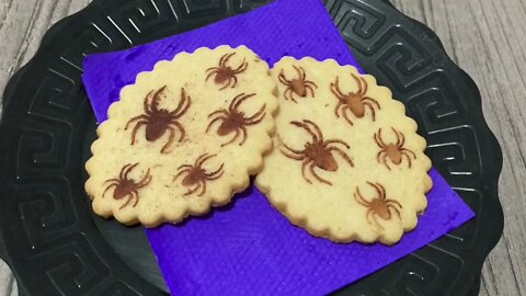 Biscoitos de Aranha 🕷 para o Halloween - Fácil de fazer para iniciantes - Venda Muito 🤩🤩