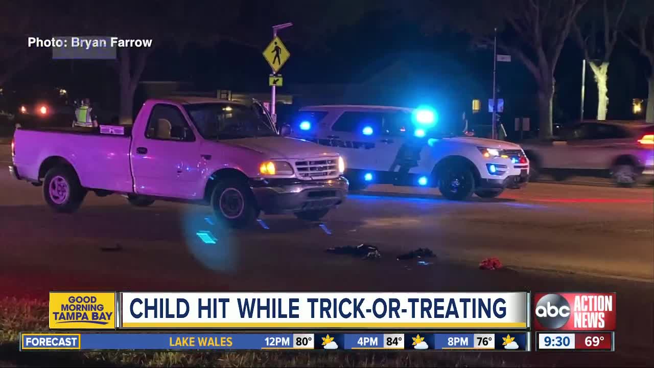 6-year-old boy flown to hospital after being hit by truck while trick-or-treating in Trinity