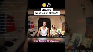 Sneako Proposes On Live🥰 #shorts #sneako