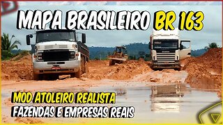 MAPA BRASILEIRO COM FAZENDAS E EMPRESAS REALISTAS BR 163 PARA FARMING SIMULATOR 22