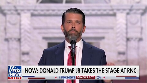 Donald Trump Jr takes the Stage at RNC