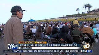 Easter sunrise service at the flower fields