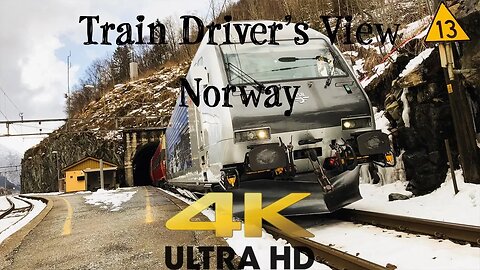 TRAIN DRIVER'S VIEW: april, and winter is finally retreating in 4K UHD