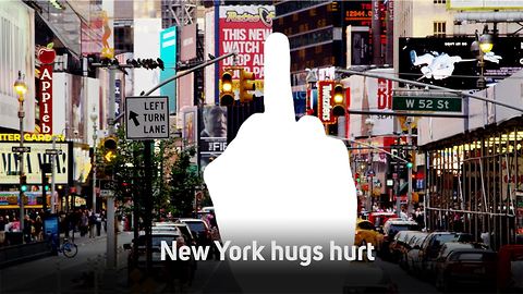 Lean mean NYC: Free hug leads to black eye