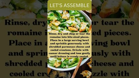 How to Make Caesars Salad, # Salad, Easy Salad, #shorts