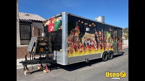 2013 - 25' Barbecue Concession Trailer with Screened Porch | Mobile Food Unit for Sale in Nevada
