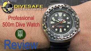 DIVESAFE (Seiko) Professional 500m Dive Watch - Review (Seiko/Hattori VX42e)