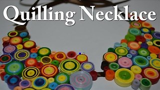 Summer paper crafts: How to make a quilling necklace