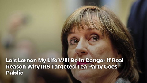 Lois Lerner: My Life Will Be In Danger if Real Reason Why IRS Targeted Tea Party Goes Public