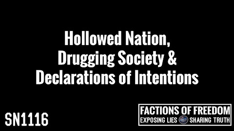 SN1116: Hollowed Nation, Drugging Society & Declarations of Intentions | Factions Of Freedom