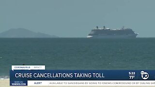 Cruise cancellations taking toll locally