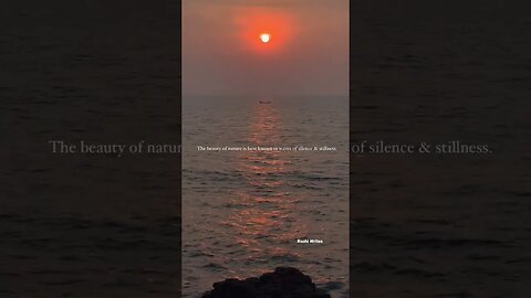 The beauty of nature is best known in waves of silence & stillness ||Roohi Writes|| #nature