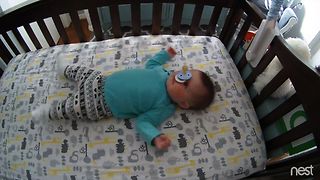 Baby's Pacifier Flip Trick