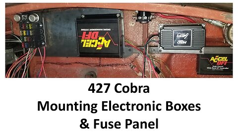 427 Cobra Streetbeast Replica - Mounting EFI Electronics Behind the Dashboard