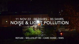 Noise & Light Pollution : Wellesley Care Home : 11 Nov 22 : 00.35 - 54hrs