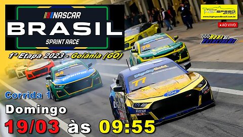 NASCAR BRASIL SPRINT RACE | Corrida 1 | 1ª Etapa 2023 | Goiânia (GO) | Ao Vivo