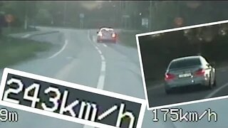 CHASE 560 HP BMW M5 Police Pursuit 150 mph / 243 km/h by unmarked Swedish Police BMW 535d. Intense!