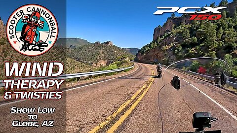 Scooter Cannonball 2023 // Scooter ASMR // Mountain Ride from Show Low to Globe, AZ