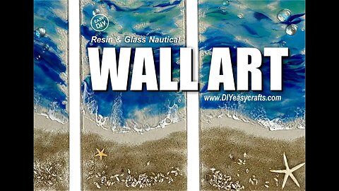 How to make Resin on Glass Nautical Wall Art