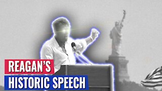 THE MOST PATRIOTIC SPEECH IN AMERICAN HISTORY? REAGAN AT THE STATUE OF LIBERTY