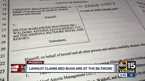 Lawsuit claims bedbugs were at the Biltmore Hotel