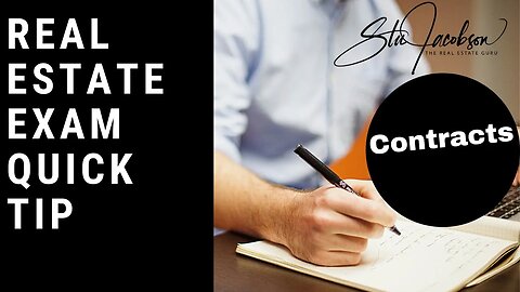 Real estate exam quick tip - Void, voidable, unenforceable contracts