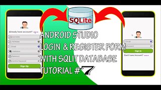 Login and Register Form Using SQLite Database in Android Studio [TAGALOG] Tutorial #7