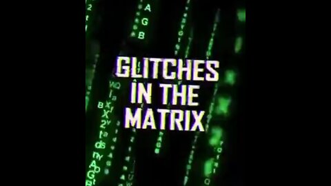 Glitches in the matrix