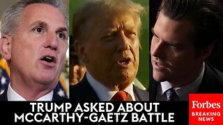 Trump Asked Point Blank If He Supports Matt Gaetz's Efforts To Remove Kevin McCarthy As Speaker