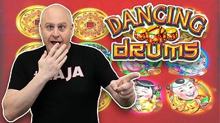 🥁 Dancing Drums Explosion Max Bet Slot Session 🥁 How Much Will My Bonuses Win! | Raja Slots