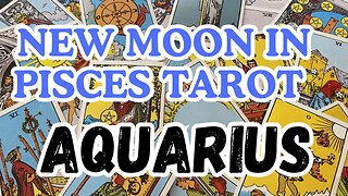 Aquarius ♒️-The wealth within! Pisces New Moon 🌑 Tarot reading #aquarius #tarotary #tarot
