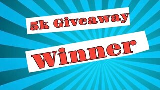 5K GIVEAWAY WINNERS!!