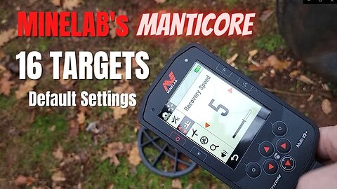 Minelab Manticore First Run Through The Test Garden - 16 Targets Impressive!