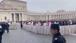 ❗️Funeral Of Benedict XVI From St Peter's BasilicaPope Francis presides over the service, which