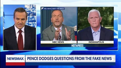 Pence dodges questions from the Fake News