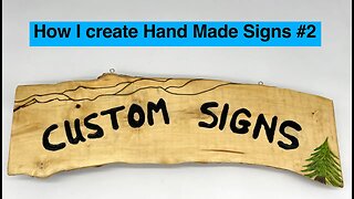 How I create hand made signs #2