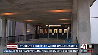 Students concerned about online lessons