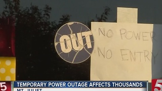 Power Restored After Substation Goes Down