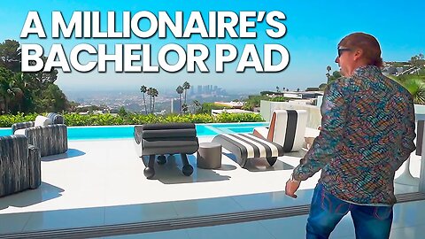 Inside A Millionaire's Bachelor Pad in Hollywood!