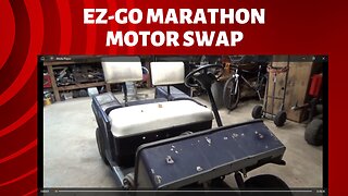 ez-go marathon golf cart motor swap