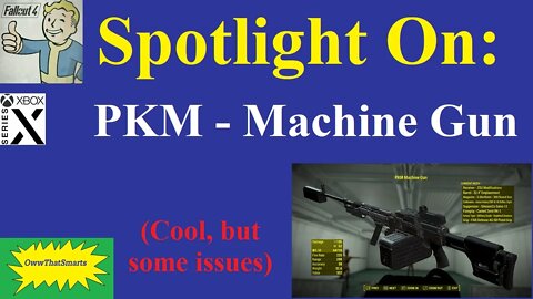 Fallout 4 (mods) - Spotlight On: PKM - Machine Gun