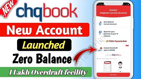 chqbook account opening zero balance How to create chqbook account#youtube#chqbook#account #zero