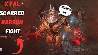 Diablo 4 First Boss Fight X'Fal Scarred Barron #playstation #xbox #diablo4