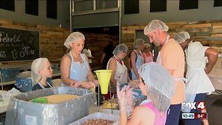 Volunteers in Cape Coral pack thousands of meals for those in Haiti
